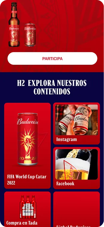 Portada del hub con la campaña y la rejilla Explora nuestros contenidos