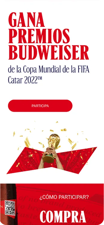 Gana Premios Budweiser: la portada de la promoción del Mundial
